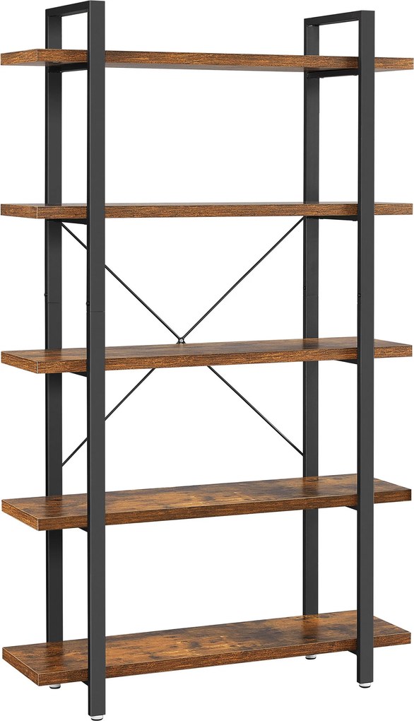 XXXLutz REGÁL, hnedá, čierna, uhlíková oceľ, 105/178/34 cm Boxxx - Online Only drobný nábytok - 002543000126