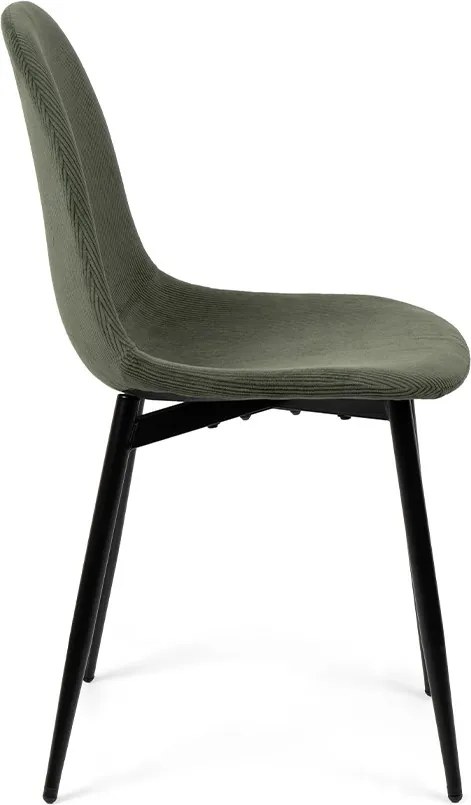 Noela Jedálenský set GYRUS 120 hnedý + 4x stolička MARIE zelená