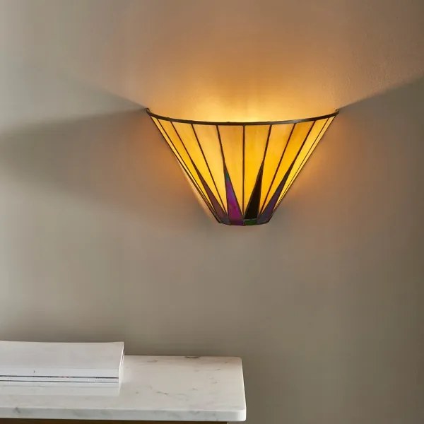 Endon 64046 - Nástenné svietidlo Tiffany DARK STAR 1xE14/40W/230V