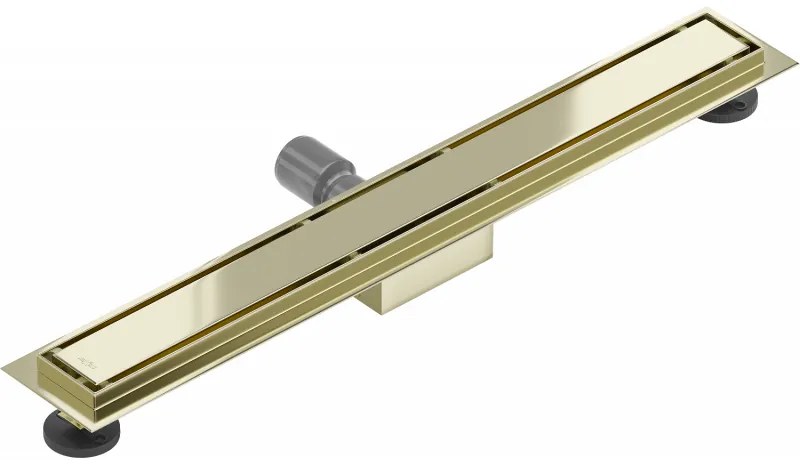 Mexen Flat nerezový sprchový žľab 60 cm (2v1) - vzor M13 , zlatá, 1510060-15