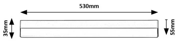 Rabalux 78047 podlinkové LED svietidlo Band 2, 53 cm, čierna