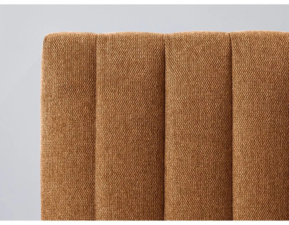 Dvojlôžková posteľ s roštom 160x200 cm v medenej/prírodnej farbe Oceane – Bobochic Paris