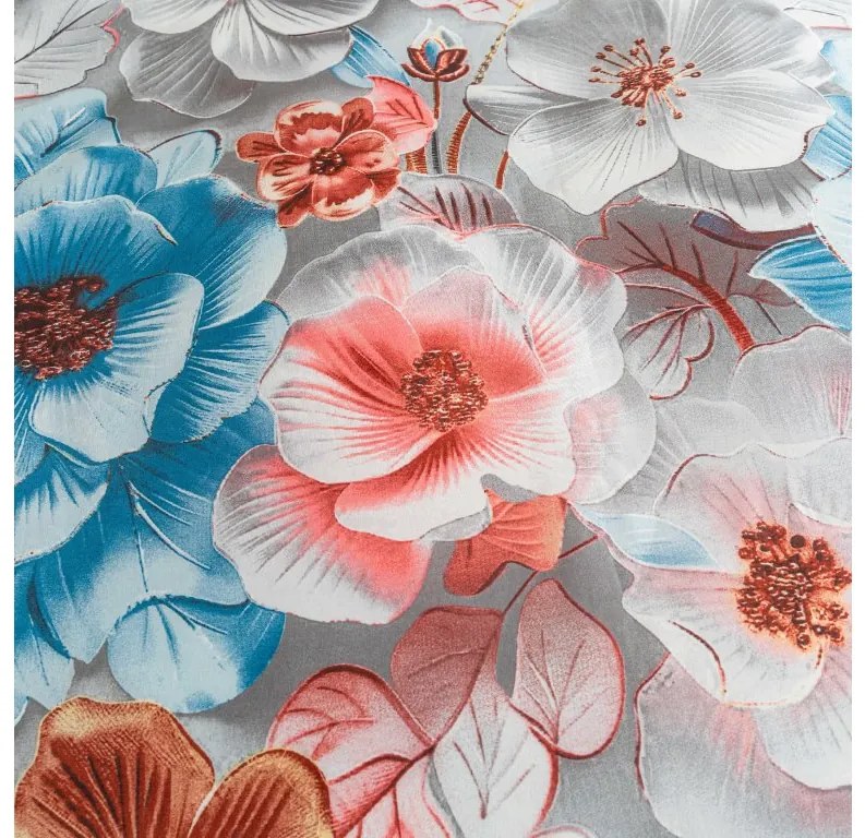 Obliečky z mikrovlákna BLOSSIVA sivá Rozmer obliečky: 70 x 90 cm | 140 x 200 cm
