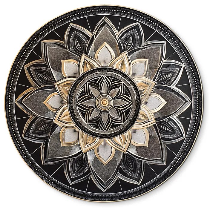 drevko | Kvetinová mandala Nočný ornament 45 x 45 cm