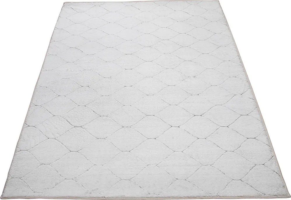 Koberec Rabbit 3D Carving COFFE/WHITE 1 rozmery koberec: 80x140 cm