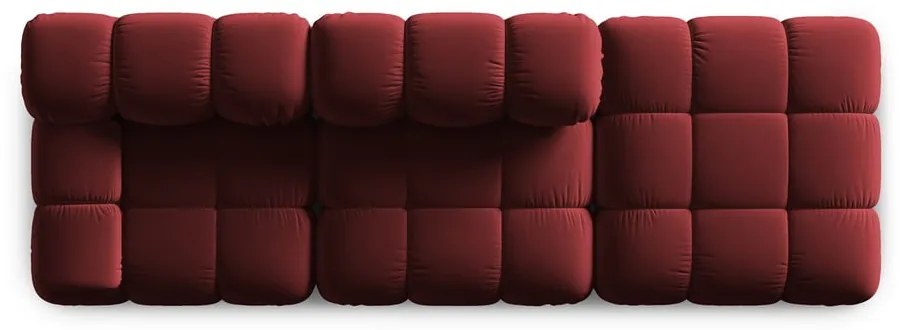 Červená zamatová pohovka 282 cm Bellis – Micadoni Home