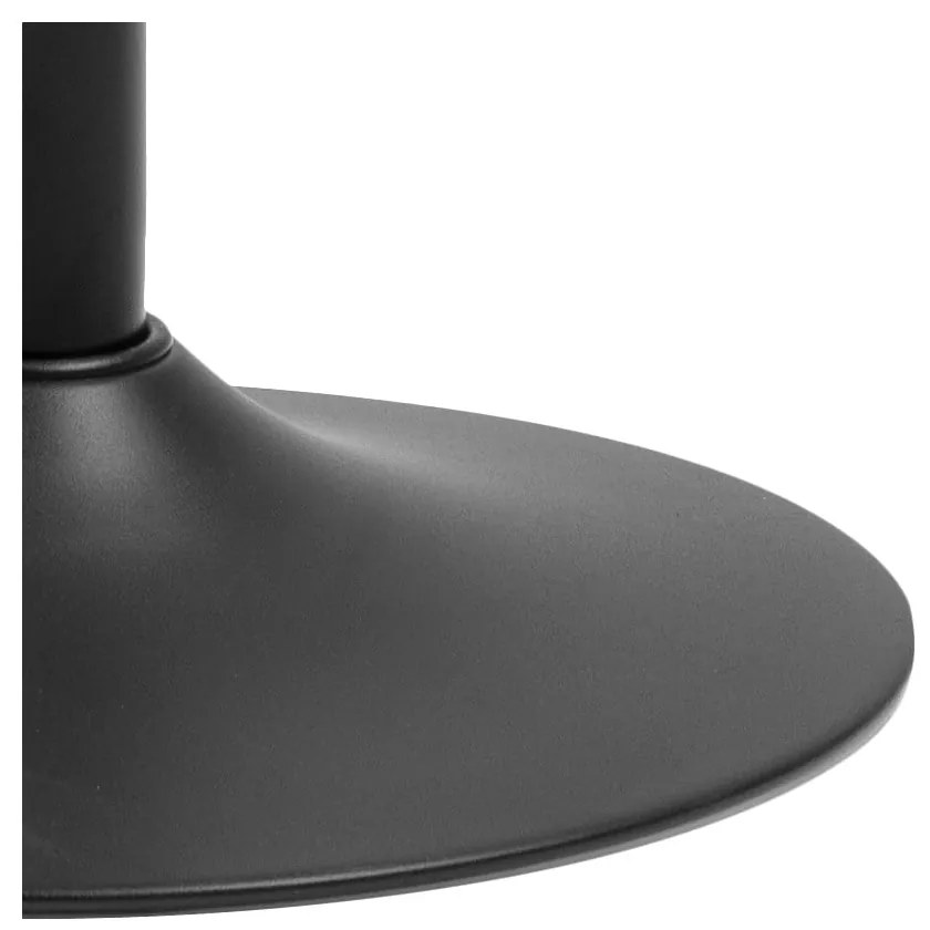 Čierna kovová barová stolička s nastaviteľnou výškou (výška sedadla 59 cm) Finch – Actona