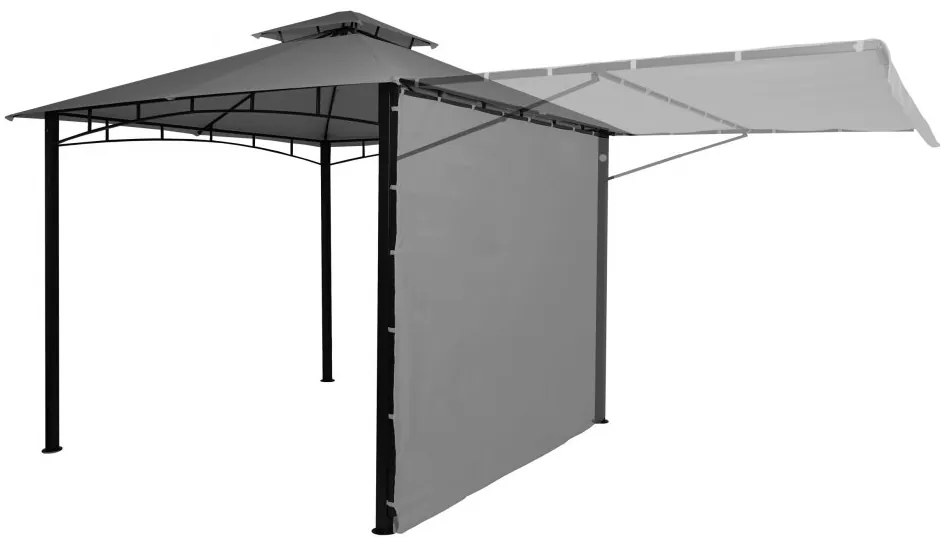 Pergola se stahovací střechou 2,5x2,5 m