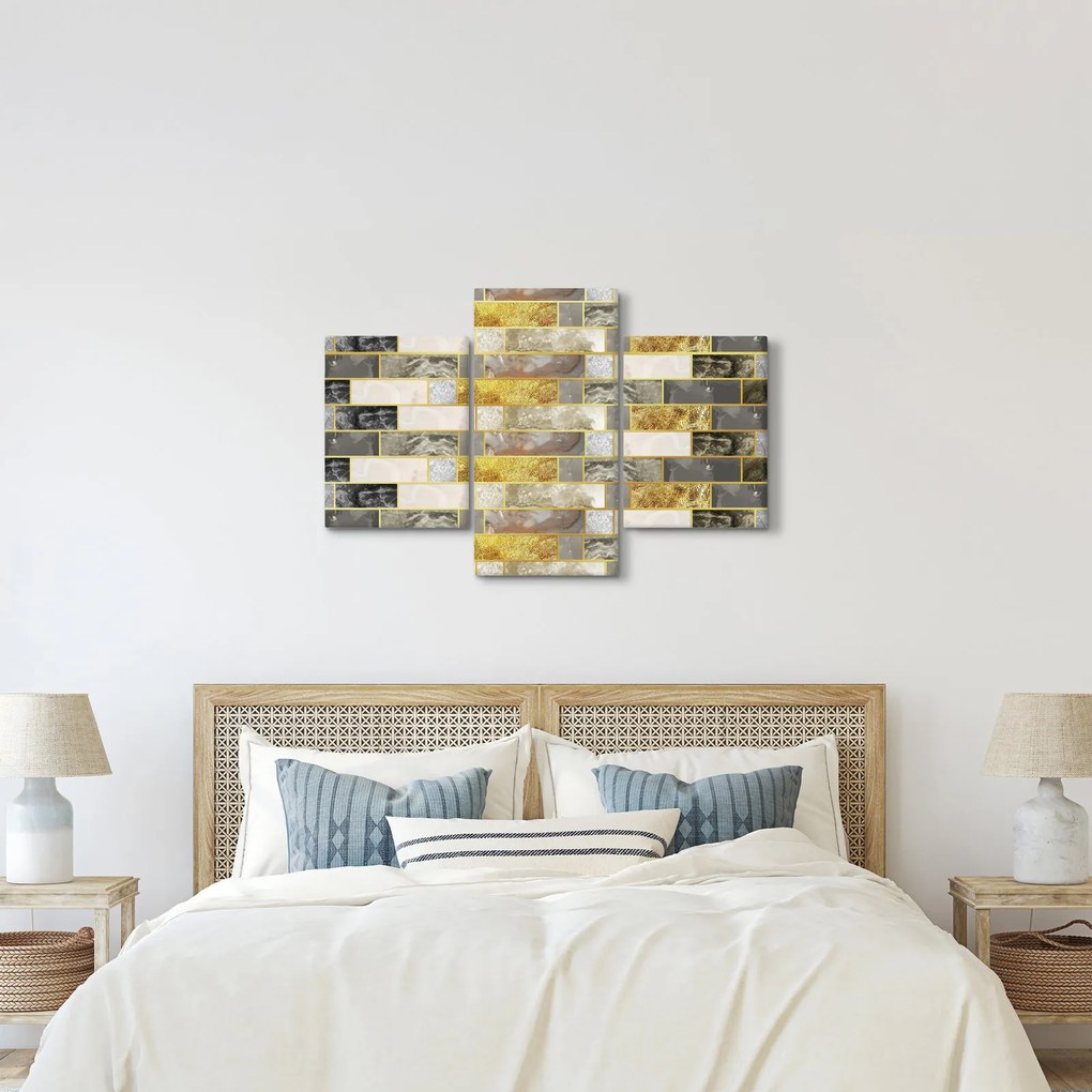 Obraz - Dekor s textúrami (90x60 cm)