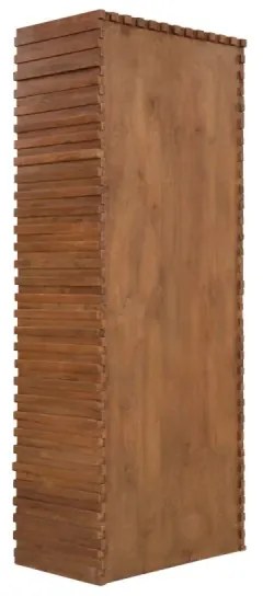 furniture-nabytek.cz - Masívna šatní skriňa Abadi z akáciového a mangového dreva, lakovaná, hnedá – 75×44×190 cm