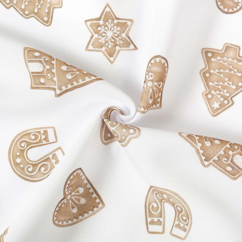 Goldea vianočná dekoračná obliečka na vankúš - perníčky 40 x 40 cm