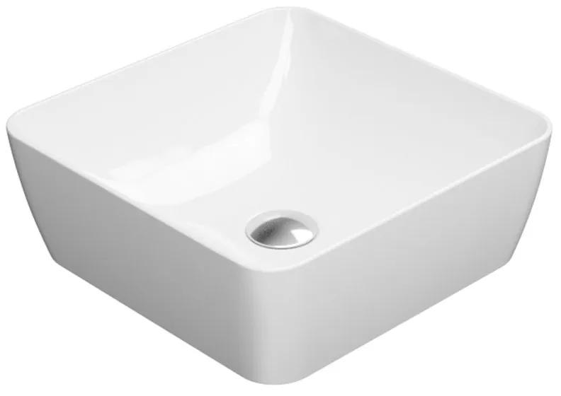 GSI, SAND keramické umývadlo na dosku 38x38 cm, biela ExtraGlaze, 903811