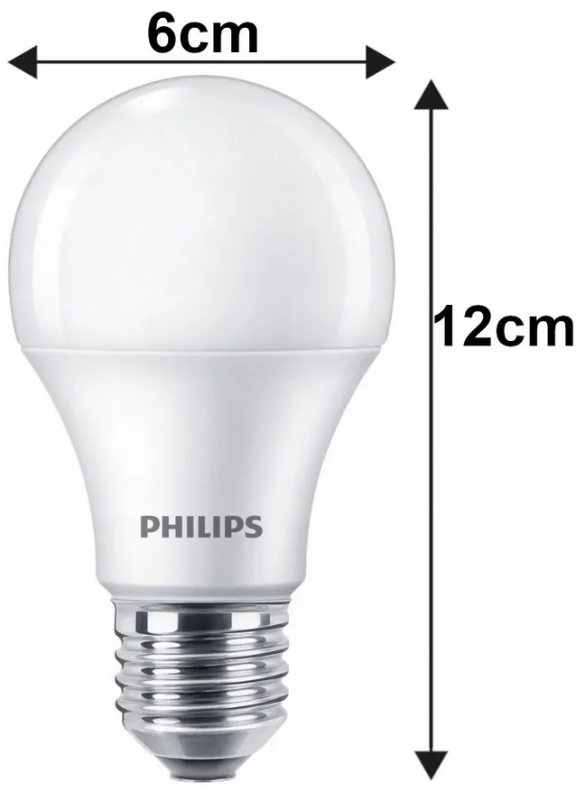12x LED žiarovka Philips E27 - 8W - 806lm - 4000K