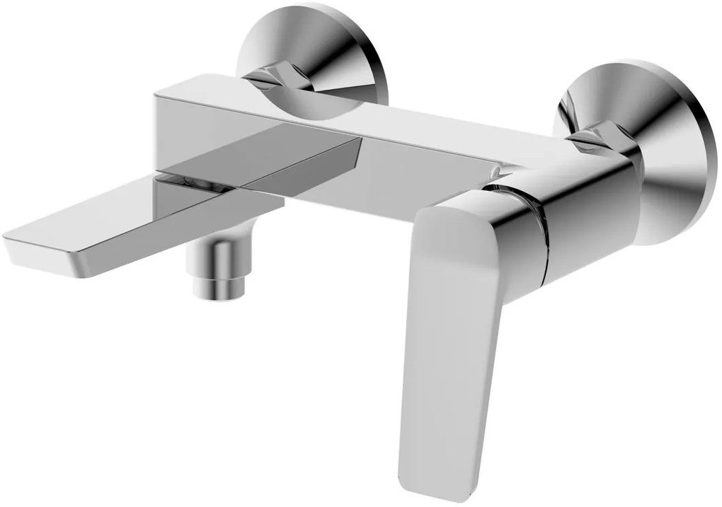 Aqualine Aqualine, FLERY nástenná vaňová/sprchová batéria, otočné ramienko, chróm, FY010