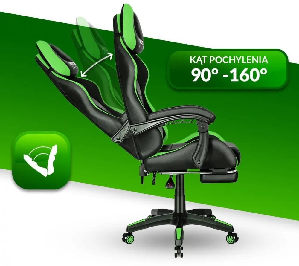 Herné kreslo HC-1039 Green