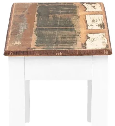 furniture-nabytek.cz - Masivní lavice Perth z recyklovaného dřeva, lakovaná, bílá / barevná