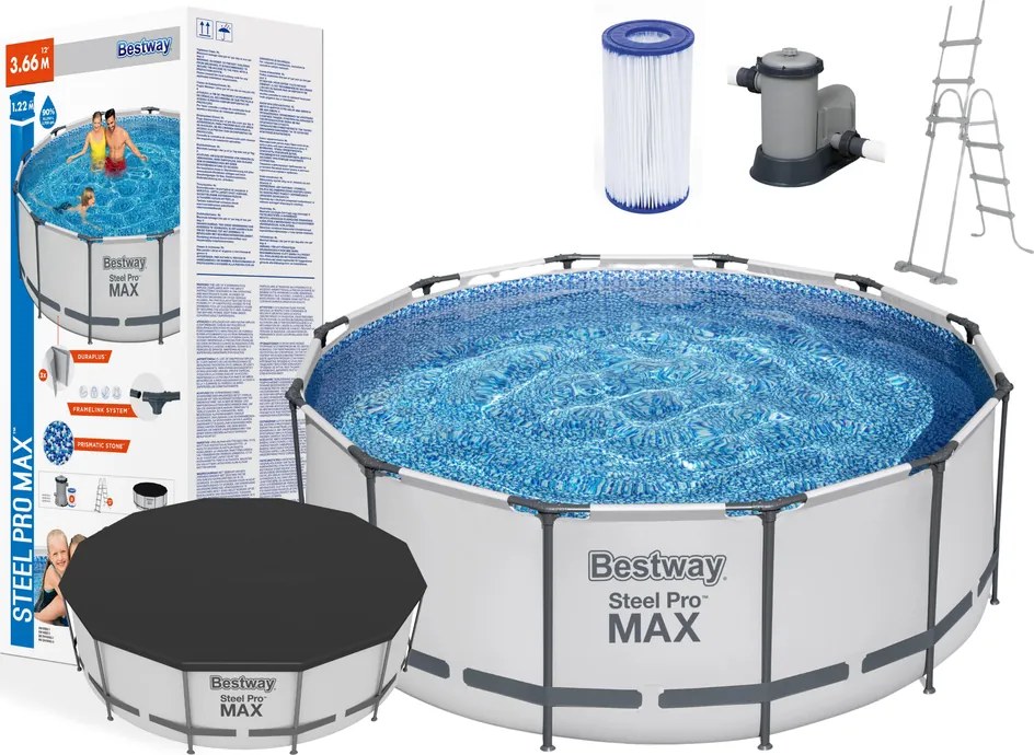 Záhradný regál Bestway 366 x 122 cm Bazén 56420