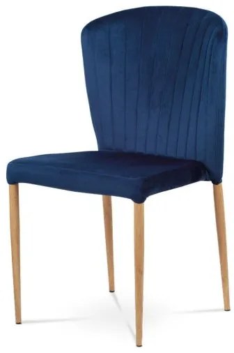 Jedálenská stolička v škandinávskom štýle modrá