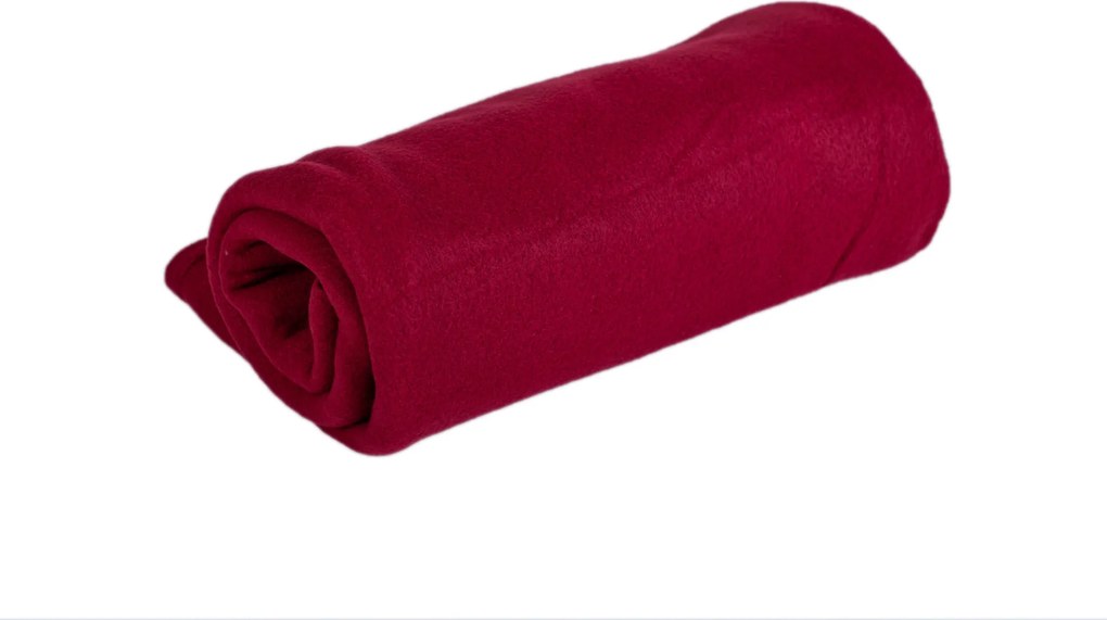 Deka Fleece bordová 150x200cm TiaHome