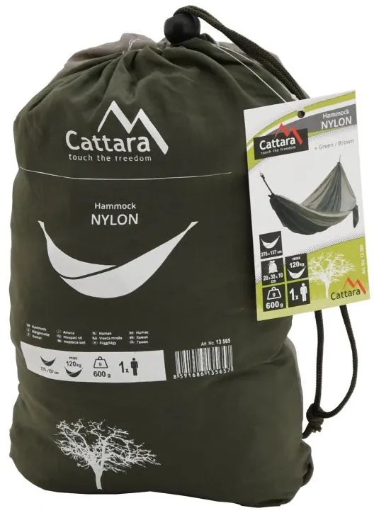 Cattara Hojdacia sieť NYLON 275x137cm zeleno-hnedá