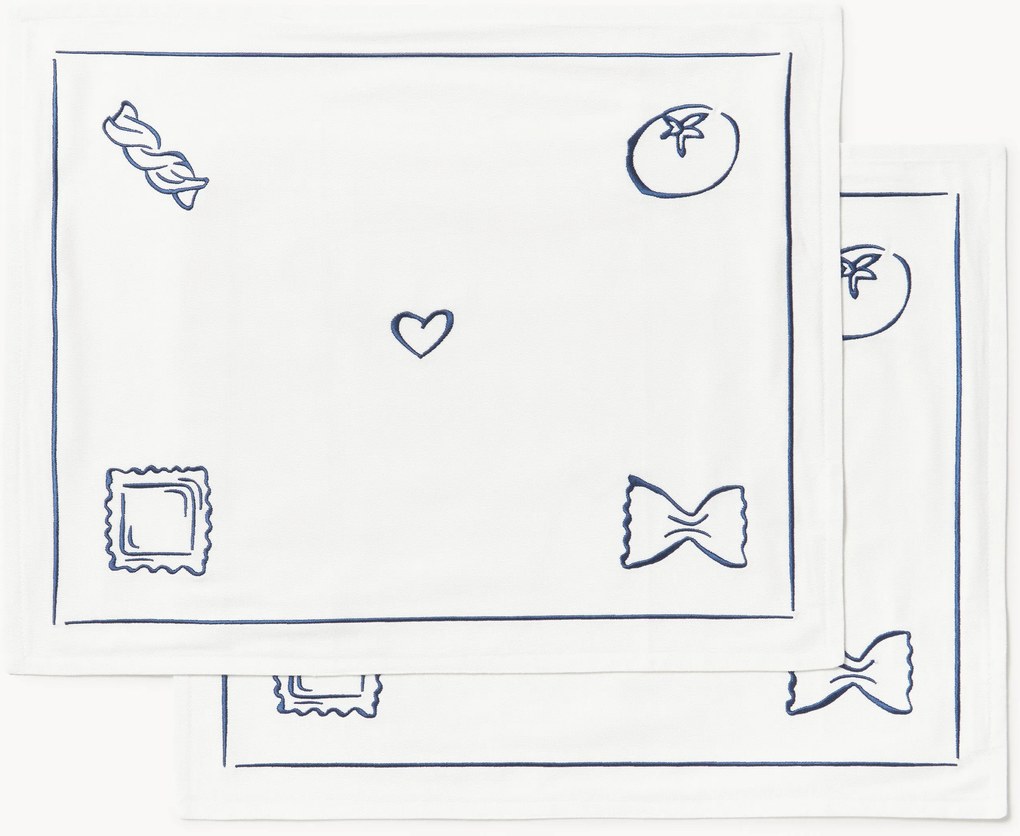 Vyšívané stolové prestierania Tutti, 2 ks