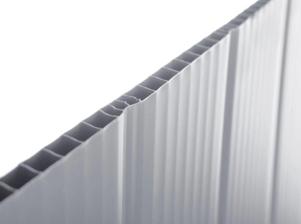 Záhradný domček G21 Boston 670 - 241 x 278 cm, plastový, svetlo šedý