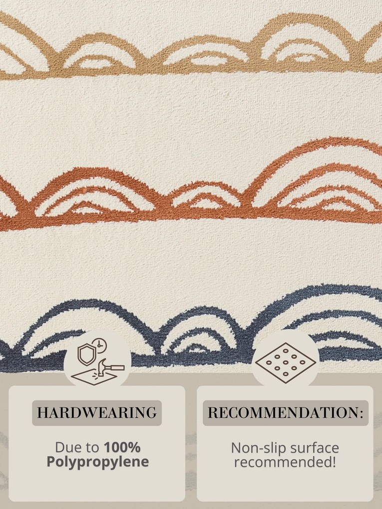 Hanse Home, Detský koberec Adventures 106431 Cream Multicolor, 200x290, viacfarebná, detská izba