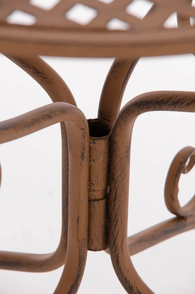 Kovový stôl GS13436802 - Hnedá antik