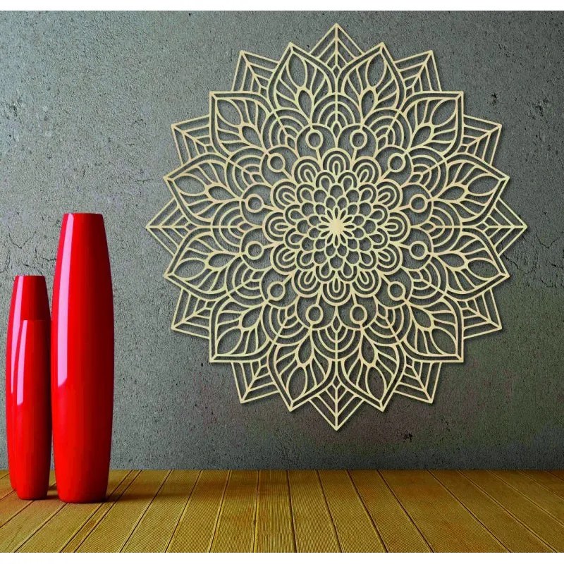 Drevená Mandala, Nástenná Dekorácia, Boho Štýl I SENTOP PR0319-A