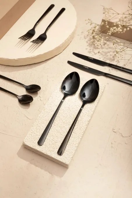 Súprava príborov B2LUGANO čierna 24 ks 854274