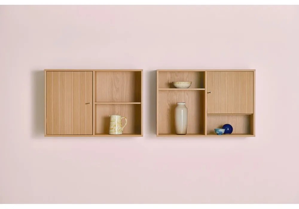 Závesná knižnica v dekore duba v prírodnej farbe 89x61 cm Mistral – Hammel Furniture