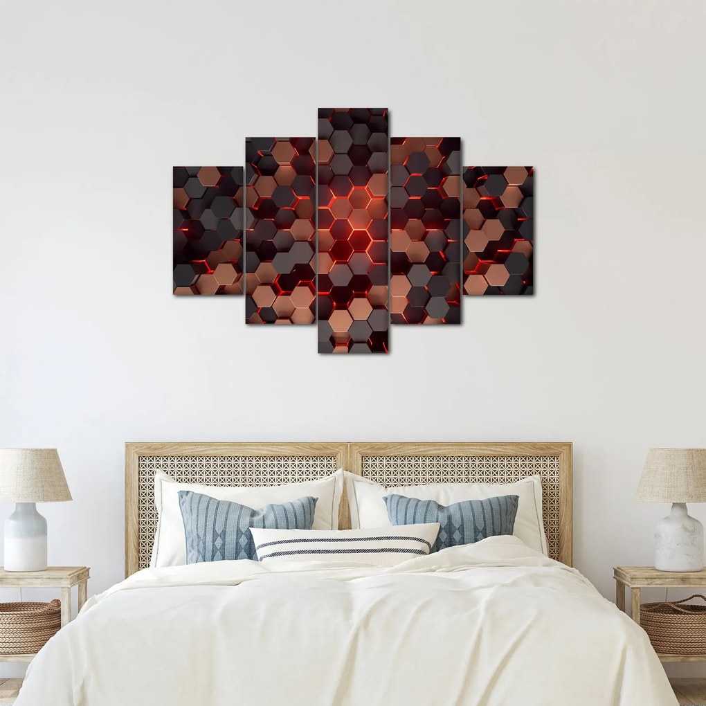 Obraz - Futuristická abstrakcia (150x105 cm)