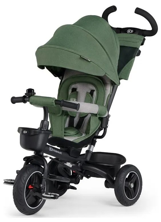 Kinderkraft SELECT - Detská trojkolka SPINSTEP Premium zelená AG0588