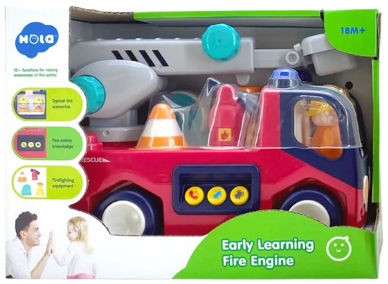 Lean Toys Interaktívne hasičské autíčko pre najmenších