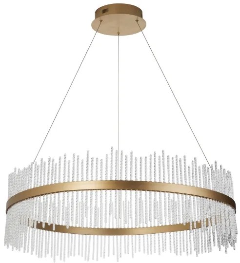 Endon 107672 - LED stmievateľný luster na lane ADRIEL LED/83W/230V 3000K zlatá