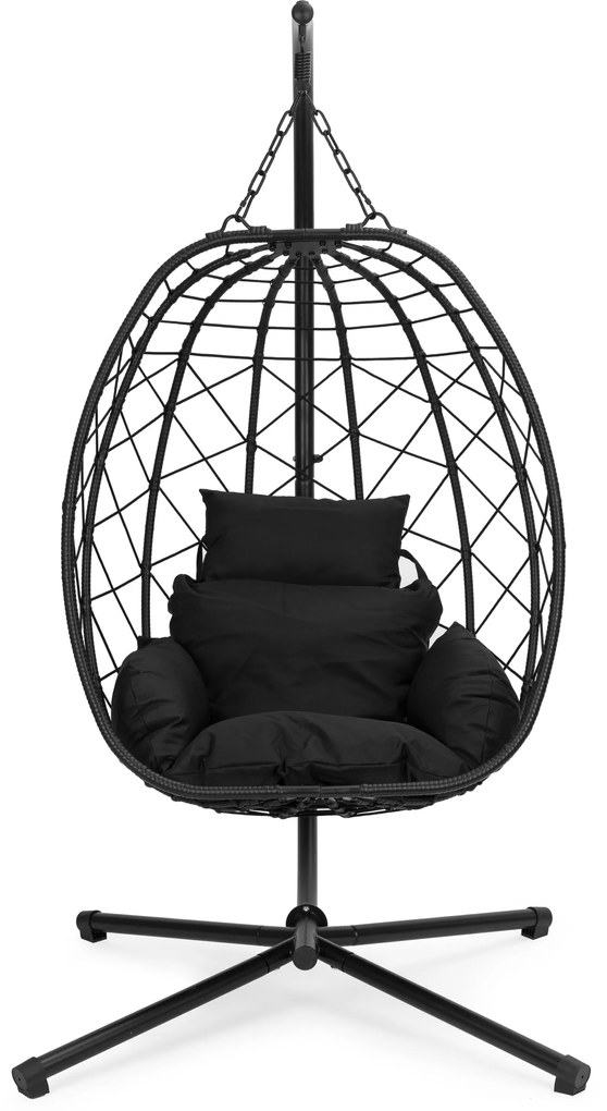 MultiGarden Závesné záhradné hojdacie kreslo Cocoon do 120 kg + vankúše MultiGarden