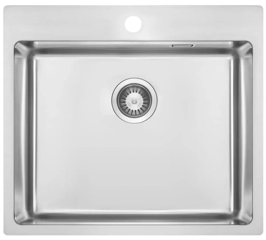 Deante ZPO_010B - Kuchynský drez OLFATO 50,5x55 cm kefovaná oceľ