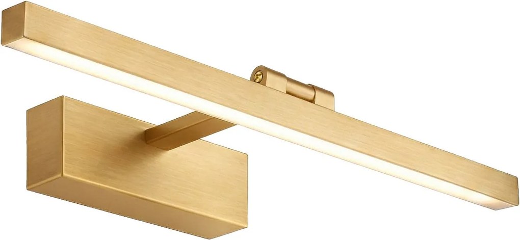 Toolight Toolight, LED kúpeľňové svietidlo 40 cm, 9W, 4000K, 500lm, APP1863-1W, zlatá matná, OSW-66016