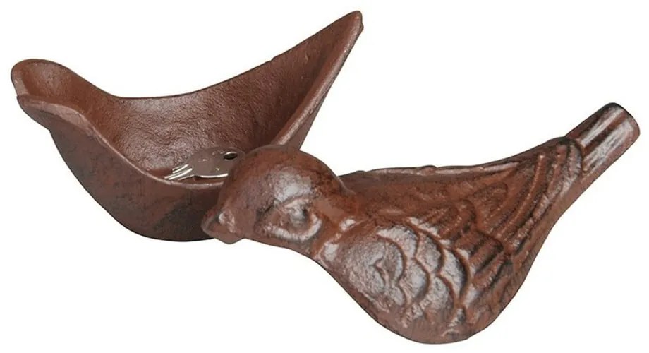 Liatinová skrýša na kľúče Esschert Design Bird