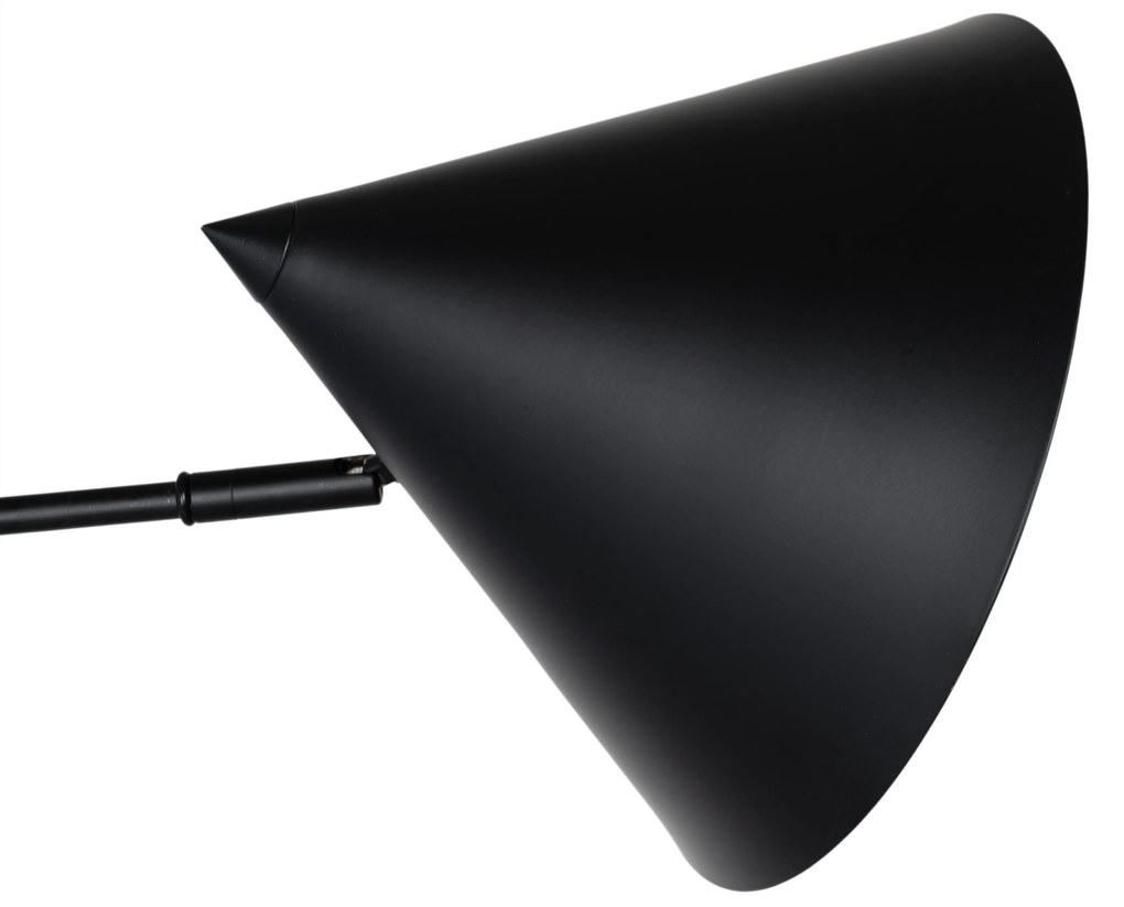 Dizajnová nástenná lampa čierna nastaviteľná - Triangolo