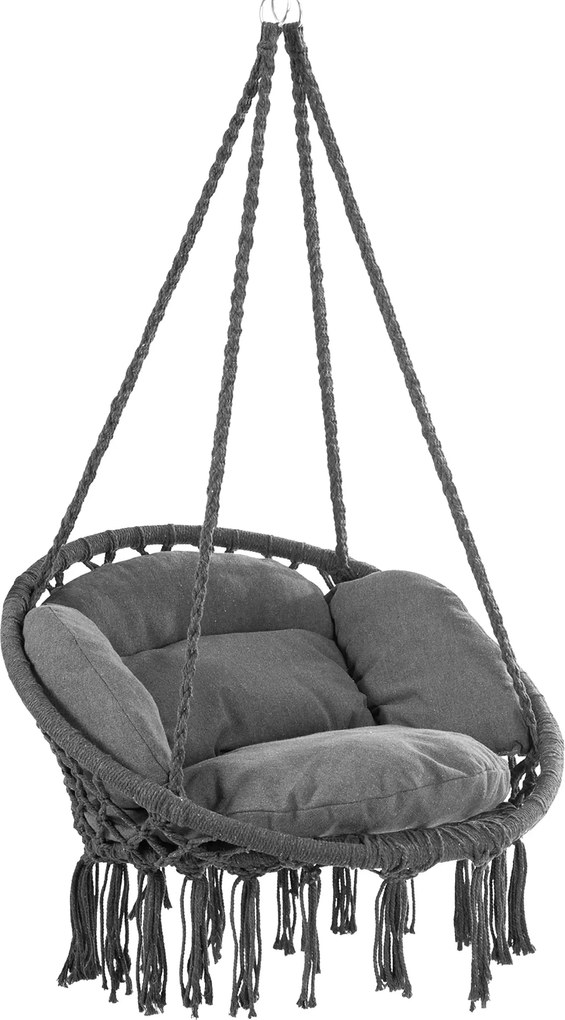 Závesné hojdacie kreslo Kali antracit