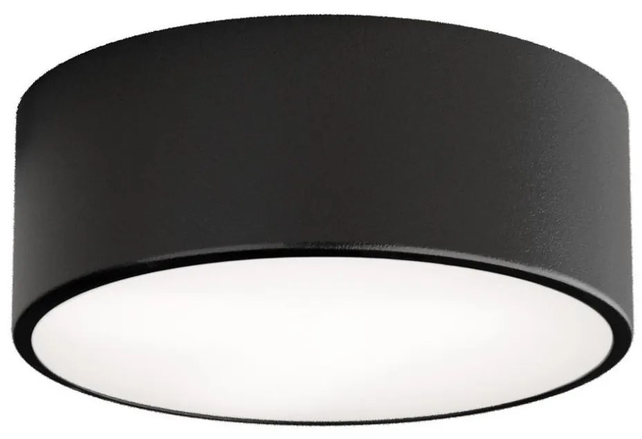 Kúpeľňové stropné svietidlo CLEO 1xE27/24W/230V pr. 20 cm čierna IP54