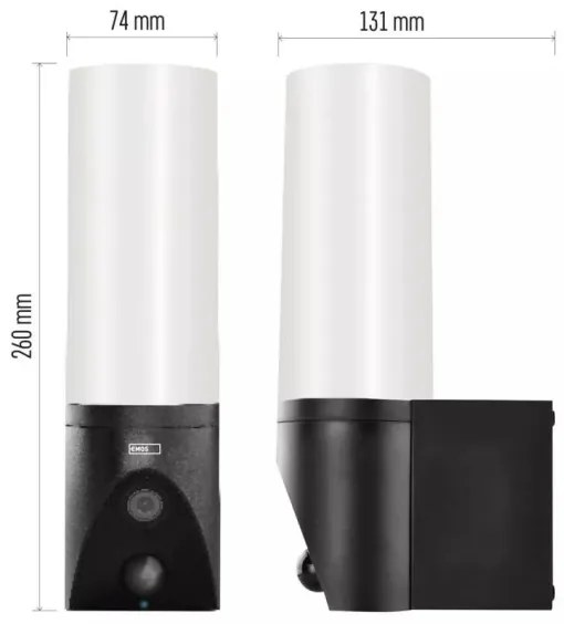 LED inteligentná vonkajšia kamera so svetlom GoSmart LED/12W/230V IP65 Wi-Fi Tuy