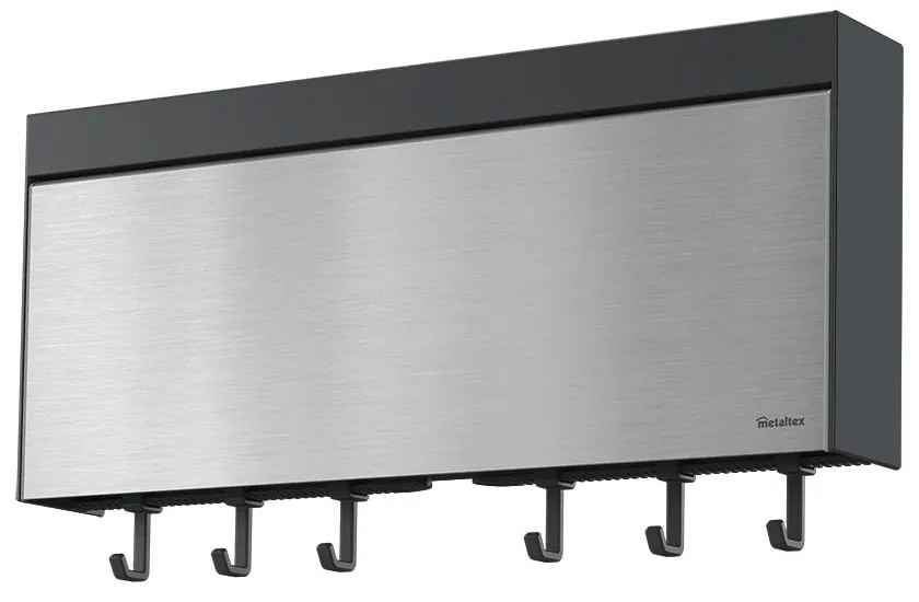 Nástenný držiak na kuchynské utierky a fólie Metaltex Tango Inox