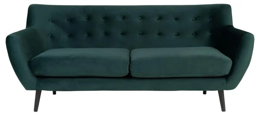 House Nordic - Pohovka 3-miestna MONTE 180 cm, zelená, zamat