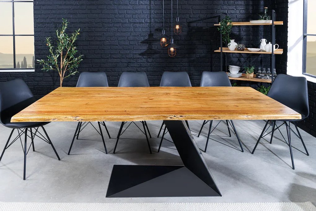 Jedálenský stôl MAMMUT BALANCE 200 cm akáciové drevo 35 mm