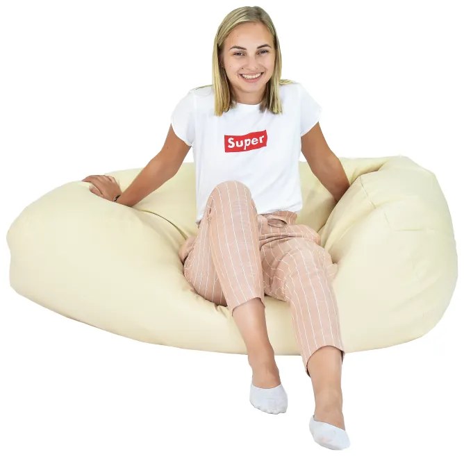 Sedací vak hruška bežová EMI