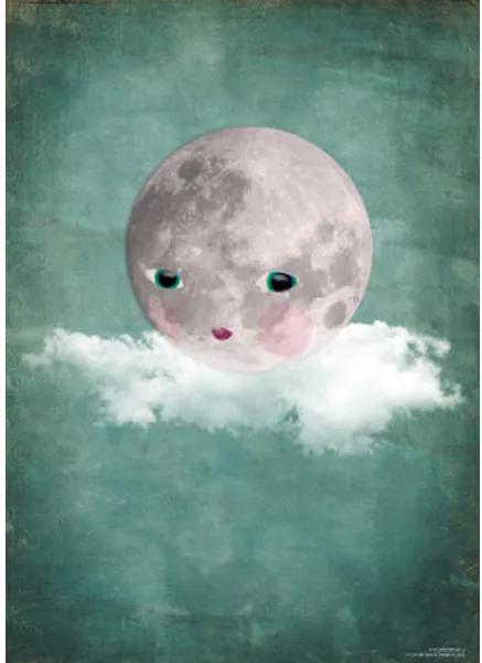 OMM Design Plagát 50x70 Moon on Cloud