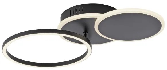 Leuchten Direkt 14116-18 - LED Stropné svietidlo SEVENT LED/25,5W/230V čierna