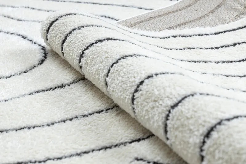 Kusový koberec Mode 8494 geometric cream/black, 160x220, biela, čiernobiela, chodba / predsieň, Dywany Łuszczów